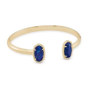 Kendra Scott Elton Gold Cuff Bracelet in Cobalt Howlite